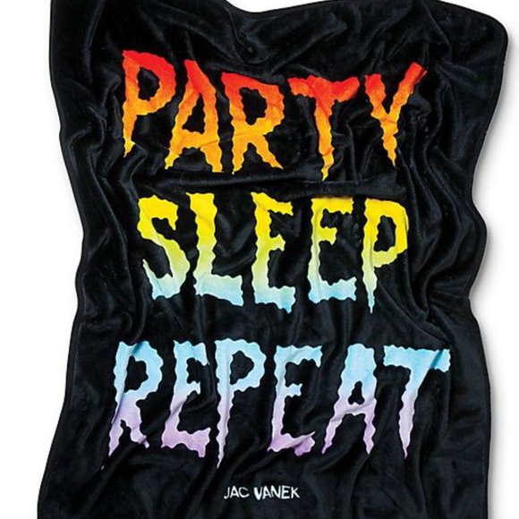 JV BY JAC VANEK REPEAT BLACK BLANKET New - Picture 1 of 1